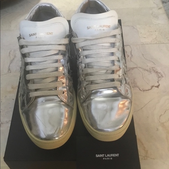SAINT LAURENT STAR SNEAKER SIZE 39 1/2 - Picture 3 of 6